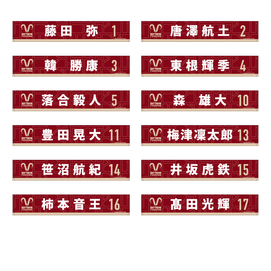 2025 タオルマフラー (選手)